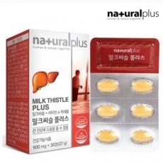 내추럴플러스 간건강 밀크씨슬 플러스 실리마린 아연 함유 간 건강식품 30정