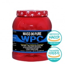 매스96 퓨어라인 천연감미료 농축 유청단백질 WPC 프로틴 헬스보충제 초코맛 1KG