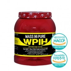 매스96 퓨어 천연감미료 가수분해 분리유청단백질 WPIH 프로틴 헬스보충제 초코맛 1KG