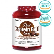 리얼 프로틴 볼 단백질 과자 시리얼 간식 헬스 보충제 650g 카카오맛