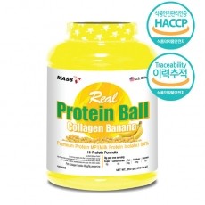 리얼 프로틴 볼 단백질 과자 시리얼 간식 헬스 보충제 650g 바나나맛